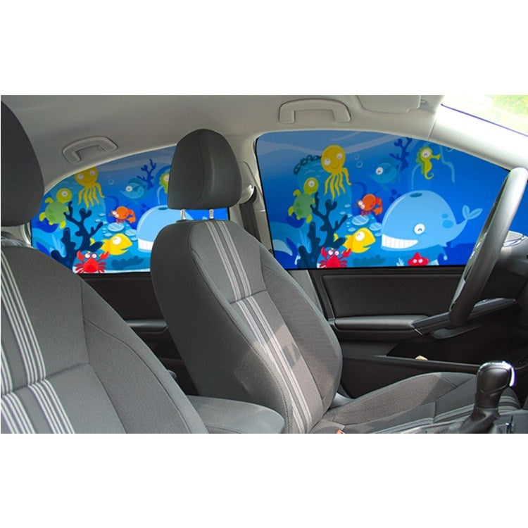 Car Cartoon Magnetic Sunshade Sunscreen Telescopic Collapsible Sunshield, Size:Co-pilot(Rabbit) - Window Foils & Solar Protection by buy2fix | Online Shopping UK | buy2fix