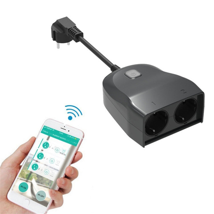 C119 Smart WIFI Outdoor Waterproof Socket, Support Alexa Voice Control, EU Plug - Consumer Electronics by buy2fix | Online Shopping UK | buy2fix