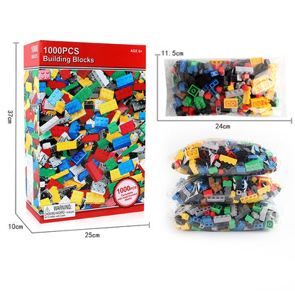 1000 in 1 Intelligent Toys DIY ABS Material Building Blocks, Random Color Delivery - Building Blocks by buy2fix | Online Shopping UK | buy2fix