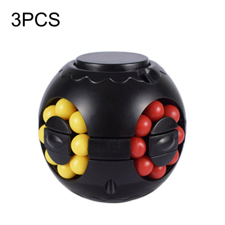 3 PCS Round Finger Magic Bean Cube Toy Children Intelligence Fingertip Spinning Top, Random Color Delivery - Magic Cubes by buy2fix | Online Shopping UK | buy2fix