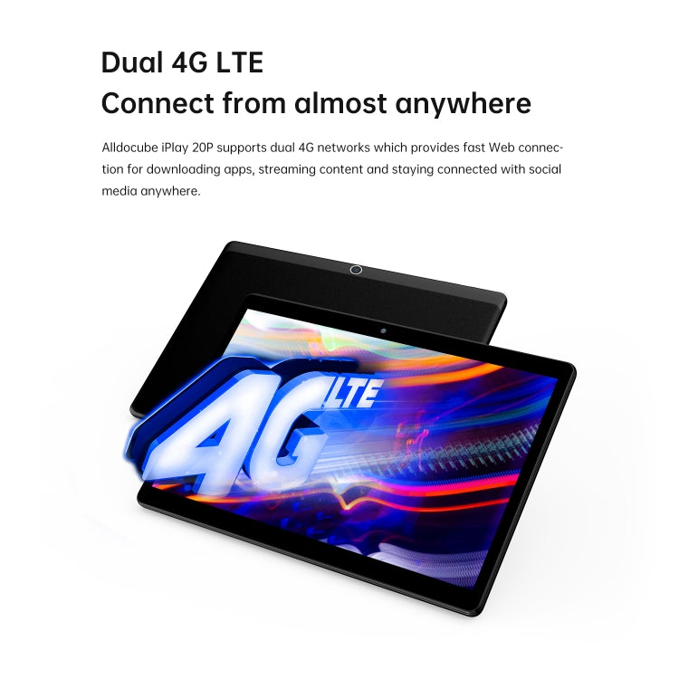 ALLDOCUBE iPlay 20P T1021P 4G Call Tablet, 10.1 inch, 6GB+128GB, Android 11 MTK Helio P60 (MT6771) Octa Core 2.0GHz, Support OTG & FM & Bluetooth & Dual Band WiFi & Dual SIM - ALLDOCUBE by ALLDOCUBE | Online Shopping UK | buy2fix