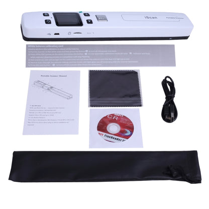 iScan02 Double Roller Mobile Document Portable Handheld Scanner with LED Display,  Support 1050DPI  / 600DPI  / 300DPI  / PDF / JPG / TF(White) - Consumer Electronics by buy2fix | Online Shopping UK | buy2fix