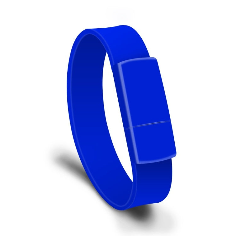 MicroDrive 8GB USB 2.0 Fashion Bracelet Wristband U Disk (Blue) - USB Flash Drives by MicroDrive | Online Shopping UK | buy2fix